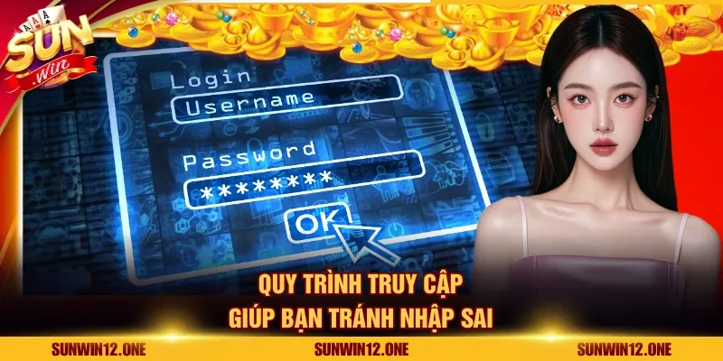 Quy trình truy cập giúp bạn tránh nhập sai