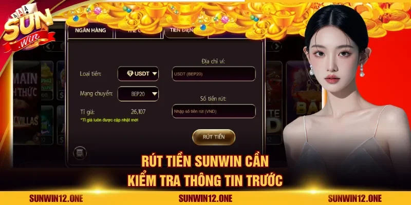 Rút tiền Sunwin cần kiểm tra thông tin trước
